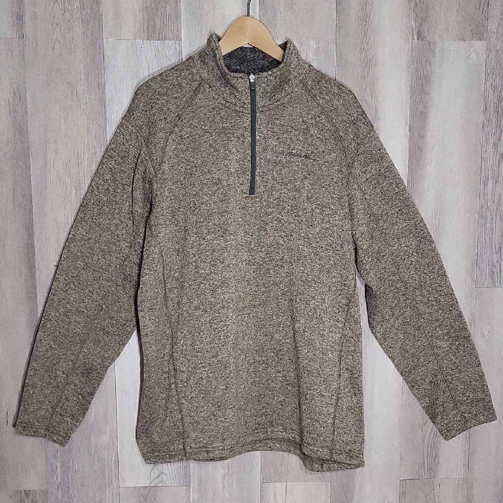 Eddie Bauer Mens 2XL‎ Radiator Pullover Quarter Zip Fleece Long Sleeve Outdoor